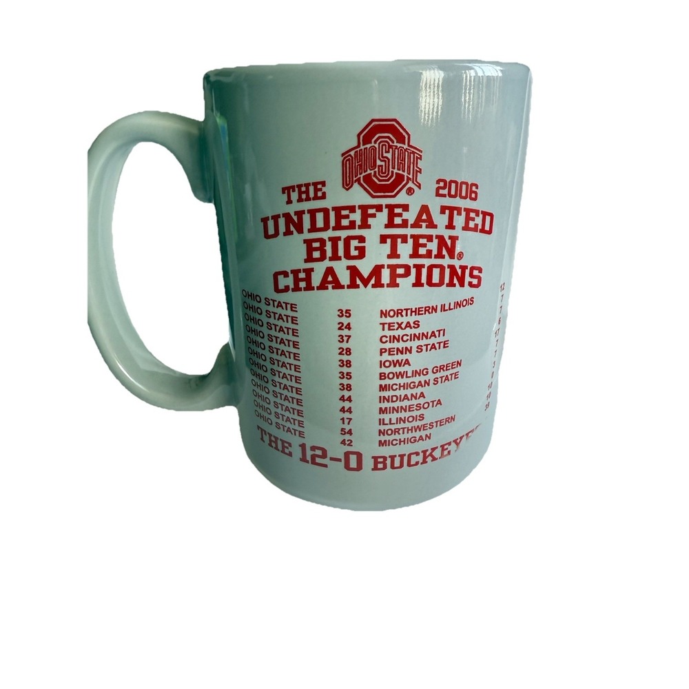 2006 Ohio State Mug OSU Buckeyes Big Ten Champions Perfect Season Coffee Cup *!* - Picture 7 of 8